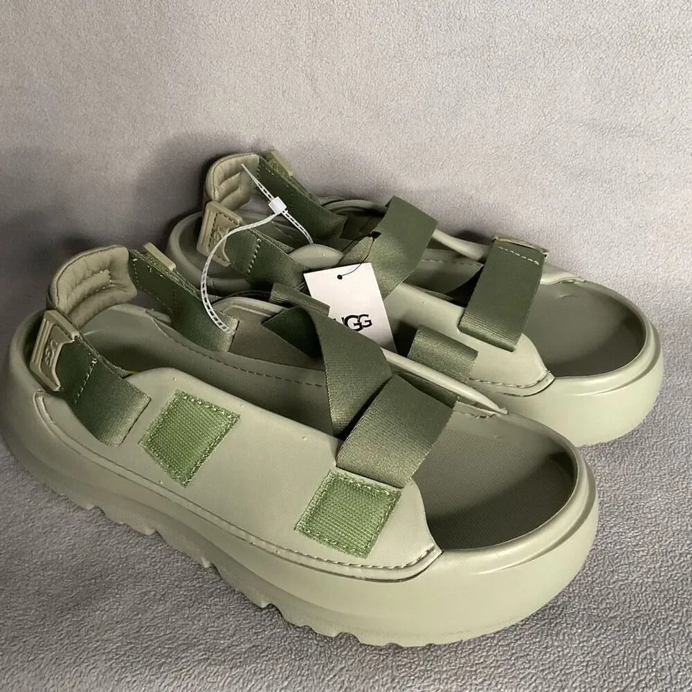 UGG Men's Sandals Size 9‎ Shaded Clover Green Stratus Lightweight Molded 1153078